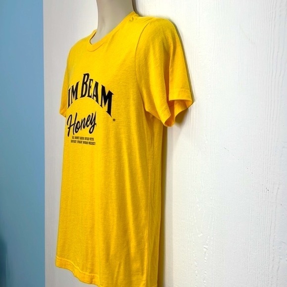 Jim Beam - Honey Jim Beam Real Honey Liqueur Yellow Graphic T Shirt Size Medium - Picture 5 of 11